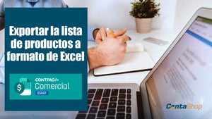 Exportar la lista de productos a formato de Excel desde  CONTPAQI Comercial Start
